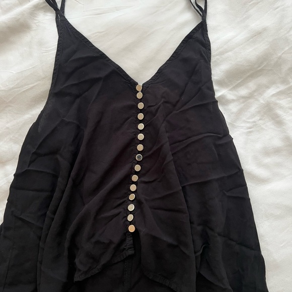 Backless Black Spaghetti Strap Nice Top - Picture 3 of 7